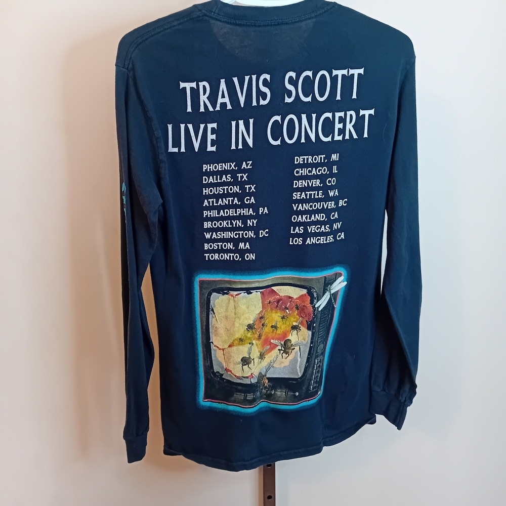 '17 Travis Scott Seeing Is Believing Tour Long Sleeve Graphic Tee Cactus Jack S - Picture 15 of 16